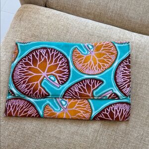 NWOT Vibrant Patterned Clutch or Lap Top Case